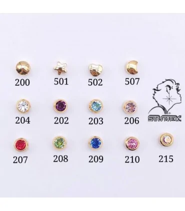 مصنوعات فلزی و استیل جات|گوشواره طبی استودکس